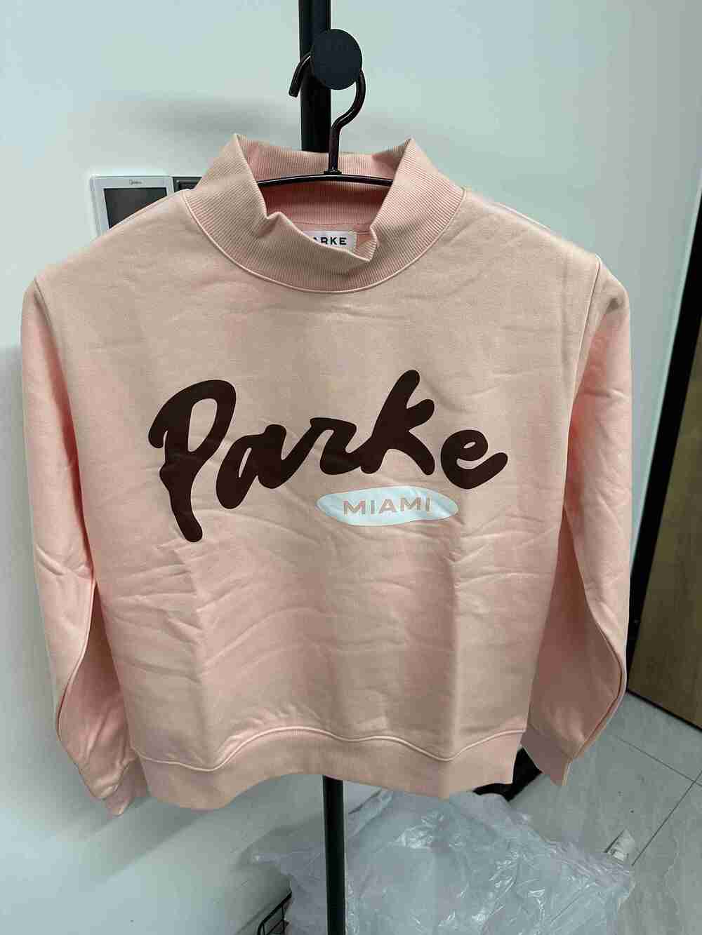 PARKE Miami Blush Mock Neck Sweatshirt